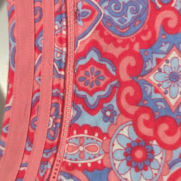 Talbots Women's Pink Paisley V Neck 3/4 Sleeve tunic size Lp - Picture 5 of 9